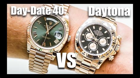 rolex daytona vs day date ii|daytona vs day date.